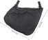 Stroller Organizer Bag with Diaper Storage Pouch and Mesh Side Pocket for Supplies, Universal Hanging Nursery Bag