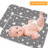 2 Pack Baby Diaper Changing Pad, Maveek 19.6'' x 27.5'' Waterproof Portable Travel Mat (2 Grey)