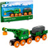 BRIO World 33698 - Clever Crane Wagon Set - 4 Piece Wooden Toy Train Set for Kids | Imaginative Play | Compatibility with Other Sets | FSC-Certified Wood