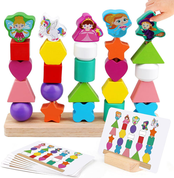Vinlon Montessori Toys for Toddlers 2 3 4 Years Old -Princess Unicorn