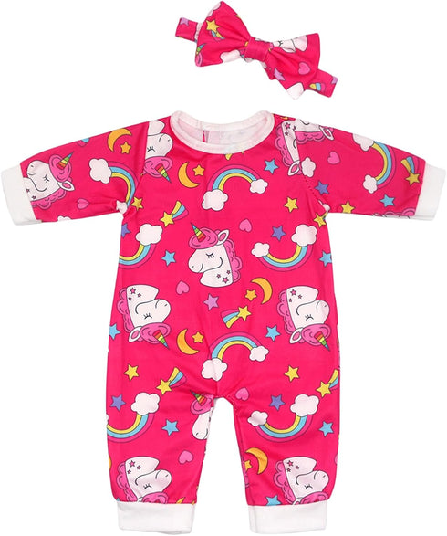 FADALEA 14-18 inch 5-Packs 14-18 inch Doll Clothes and Accessories with Headband for Doll (Not Include Doll)