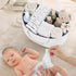 13.5L 15.3"x9.8"x7" Baby Diaper Caddy Organizer, Cotton Rope Diaper Basket, Changing Table Storage Caddy With Removable