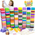 169 120 Pcs Air Dry Clay Colors Modeling Model Magic Clay for DIY Molding Starter Kit with Sculpting Tools,Ultra Light