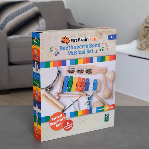 Set 3+ Fat Brain Toys Beethoven's Band Musical - Beginner Instruments for Ages