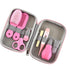 Buachois Set Baby Grooming Kit, Infant Safety Care with Hair Brush Nail Clipper Nose Cleaner Finger Toothbrush Scissor
