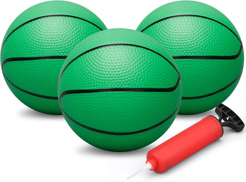 Dilabnba 7" Mini Rubber Replacement Basketballs for Hoop/Pool, Soft Beach Bouncy Ball Sports Party Game