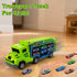 3 4 5 6 7 8 2 Playset 25-in 6 Kids Toys for Years Old Boys, Carrier Truck Transport Car Toys, Foldable Layer Car Race