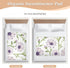FRODOTGV 52" 34" Light Purple Florals Extra Large Resuable Baby Bed Pad Water Resistant Mattress Pad Non-Slip Pee Mats