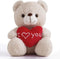 I Love You Teddy Bear for Girlfriend, Cute Stuffed Animals Plush Toys, 12 Inch Brown Bear for Mother's Day