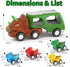 5 1 1 2 3 4 5 1-3 2-4, newcrave in Dinosaur Car for Toddlers Toy for Year Old Boys, Dinosaur Truck for Toddlers Boys