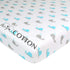 American Baby Company 100% Natural Cotton Fitted Mini Crib Sheet, Aqua Whale, 38" x 24"