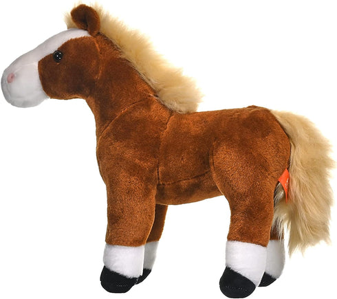 12 Inches Wild Republic Horse Plush, Stuffed Animal, Plush Toy, Gifts for Kids, Cuddlekins, Brown