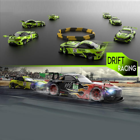 GoolRC Remote Control Drift Car, 1/16 2.4GHz 4WD Race Car with Replaceable Tires and LED Light