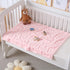 Yagle Mate 4 Cozy 3040 Pcs Baby Blankets,Fleece Heart Checkered Blanket, and Fluffy Crib Blankets for Girls, Toddler