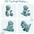 TCBunny Baby Dinosaur Bedtime Stuffed Animal, 12" Plush Toy for Birthday, Valentine, Christmas (T-Rex, Blue)