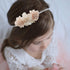 Baby Girl Flower Headbands Set - 3pcs Elastic Nylon Floral Hair Bands, Bows Wrap for Infant Newborn Toddler
