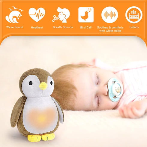 DEARBABY Baby Sleep Soother,Moms Heartbeat Sound and Lullabies Toddler Sleep Aid Toy Music Soothers for Sleep,Baby
