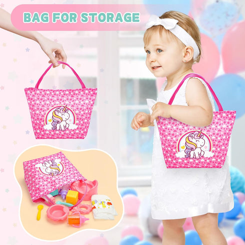 Playset Set 2 1 13 Inch 3+ deAO Baby Doll Baby Doll Crib Bed Adjustable in Baby High Chair and Rocking Bed, Baby Doll