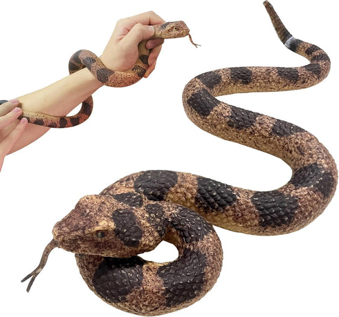 LRCXL Realistic Fake Snakes Toy Soft Rubber Snakes to Keep Birds Away