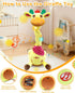 1 2 3 Pbooo Dancing Talking Giraffe Toy, Stuffed Animal Repeats What You Say, Electronic Musical Plush with Glowing