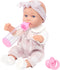Ecore Fun 12" Baby Doll and Clothes Accessories Playset - 6 Pcs
