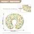 Sarogrorin Leaves Dinosaurs Baby Lounger Cover Dinosaur Eggs Nest Cover Breastfeeding Nursing Pillow Covers Detachable