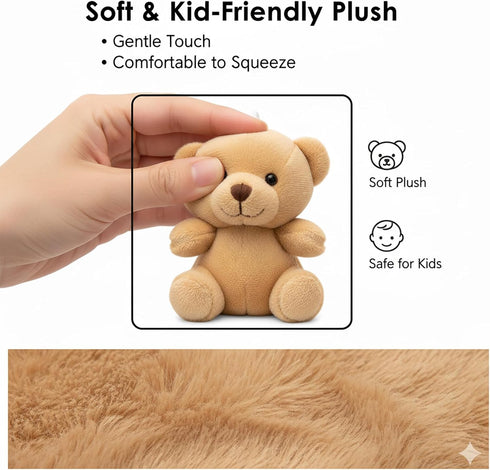Yaliuliu 24 Pack Mini Stuffed Animals Bulk Tiny Plushies Keychain for Kids, Small Animal Plush Toys for Classroom
