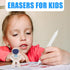 NUOBESTY 24Pcs Cartoon Spaceman Erasers, Mini Cute Space Erasers, 3D Spacemen Pencil Erasers for Party Favors