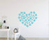 49 Pieces/Set Dog Paws Wall Decals, Vinyl Pawprints Sticker Animal Footprint Wall Art for Kids Nursery Decor