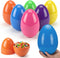AquaHood Easter Eggs Decorations Plastic Large: 7 Inch 12 Pack Jumbo Fillable Colorful