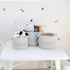 NaturalCozy 3-Piece Boho Cotton Rope Storage Basket Set for Organizing Baby Stuff, Gift Basket, Toy Basket, Nursery
