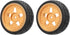 VBESTLIFE RC Car Tires, Aluminum Alloy Rubber Wheel Rims Replacement for ZD Racing 1/16 S16 EX16 (2Pcs)