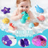 1-3, Set 6-12 Mold Free Baby Bath Toys for Toddlers No Hole Ocean Animal Bathtub with Mesh Organizer, Sensory Water