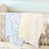 illikkuyax Baby Boys Girls Minky Blanket with Muslin Cotton Front and Dotted Fleece Backing, Soft Nursery Receiving