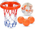 Bath Toys - Bathtub Basketball Hoop for Kids, Shower Toys for Ages 4-8, Suction Cup Hoop & 3 No Hole Balls Set