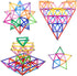 Funifinds 165PCS 2.3" Set 3D Magnetic Building Blocks Toys, Magnet Sticks and Non-Magnetic Balls Magnet Game for Kids