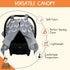 40x30 Cozy Dear Baby Gear - Car Seat Canopy, Infant Carrier Cover for Boys & Girls, Fall, Nursing & Stroller Use