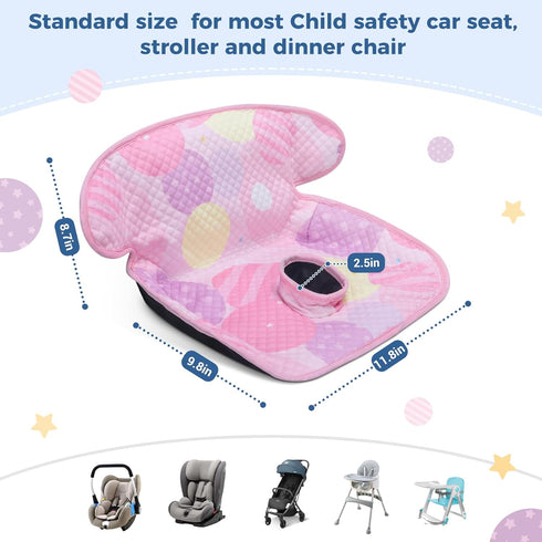COOLBEBE 2 Pack Piddle Pads Car Seat Protector for Potty Training, Dry Waterproof Car Seat Liner Toilet Training