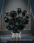 TYCOLE Sets, 8-12 (512Pcs) Black Roses Flowers Building Artificial Bouquet Botanical Collection Building Blocks