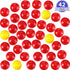 Gejoy 42 Pieces Game Replacement Marbles, 2 Sets Compatible with Hungry Hungry Hippos, 38 Red and 4 Yellow