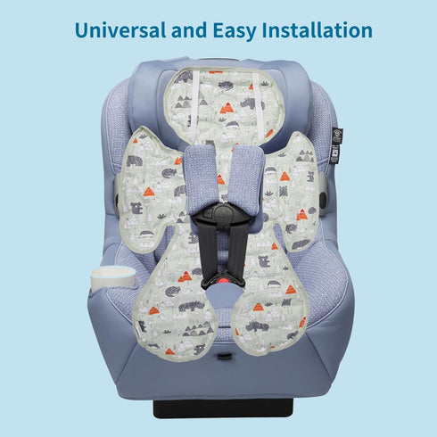 Car Seat Gel Baby Cooling Pad, Double Sided Breathable Ice Seat Liner for Stroller, Baby Chair, Child Safety Seat