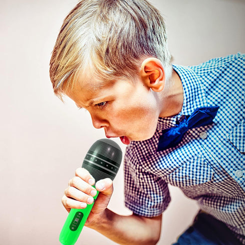 6 Pieces Inflatable Microphones, Random Colors, 9.8 Inches Birthday Party Decorations, 80s 90s Cosplay Supplies