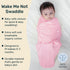 0-3 Pack 2 Swaddle Wrap for Newborns Premium Organic Cotton, Wake Me Not Swaddle with Baby-Safe Closure, Ultra-Soft