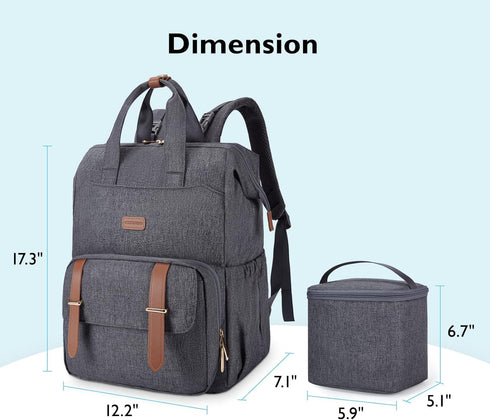 mommore Backpack S1,S2 Backpack 15.6 inch Breast Pump Bag for Spectra Medela Diaper for Working Moms with Laptop