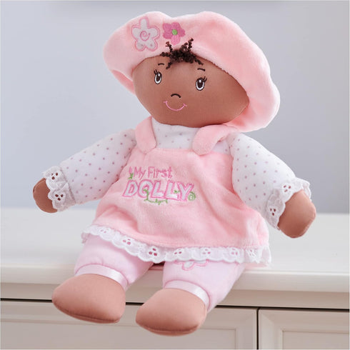 GUND Baby My First Dolly, Plush Doll for Babies and Toddlers, Pink/White, 13”