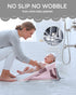 ISELECTOR 0-6 Baby Bath Support Foldable Baby Bathtub Bath Tub for Newborn Infant Baby Bath Seat with Non-Slip Suction