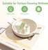 MONSAO Set Baby Bottle Brush with Drying Rack, Portable Silicone Bottle Cleaner Kit for Bottles, Nipples and Straws