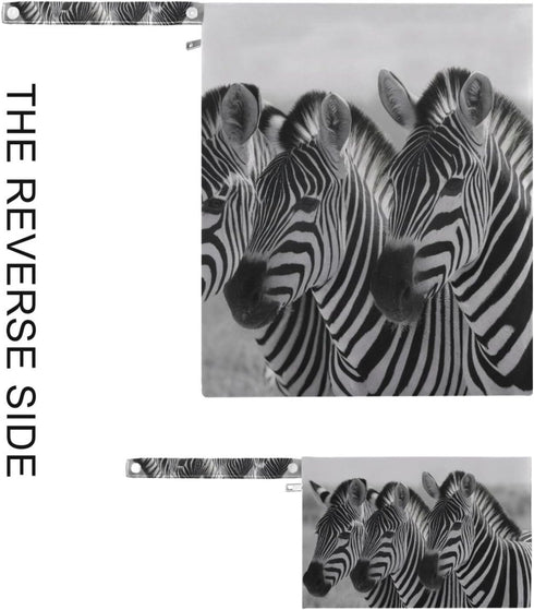 Gravopti Set 2, Zebra Pattern Wet Dry Bags of Reusable Waterproof Organizer with Zipper Pockets for Baby Diapers