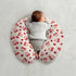 Cstdyfrv Valentine's Day Cherry Nursing Pillow Covers Pink Cherry Bows Love Heart Removable Breastfeeding Slipcover