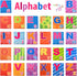 MoraBaby 26 0 1 2 3 Pieces Soft Alphabet Cards with Cloth Storage Bag for Babies Infants, Toddlers and Kids ABCs